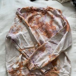 Tie dye crew neck sweater